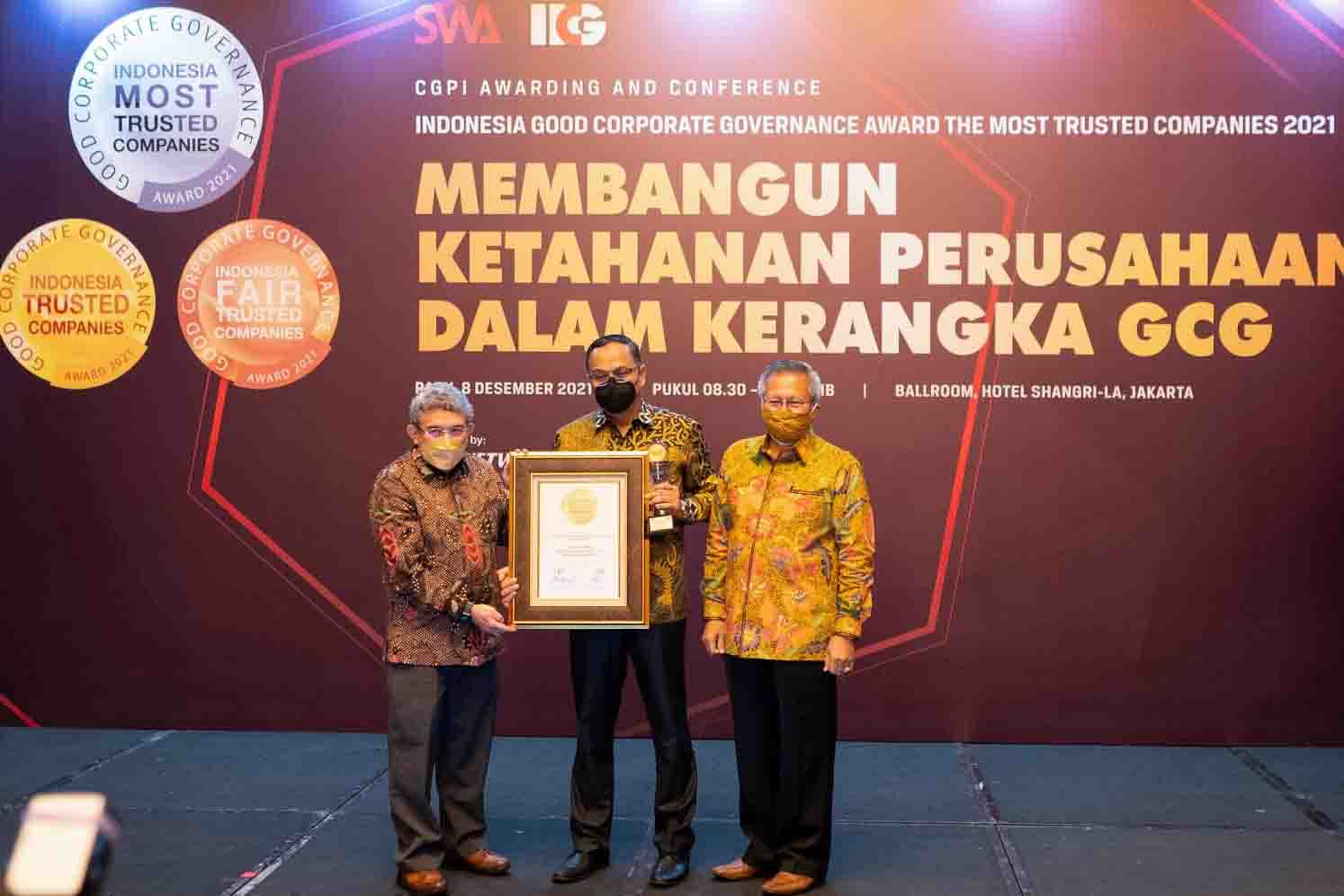 bank bjb Raih Predikat Indonesia Trusted Company di Ajang CPGI Award 2021
