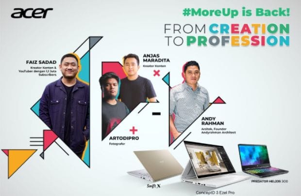 MoreUp ‘From Creation to Profession’ Bersama 4 Kreator Profesional