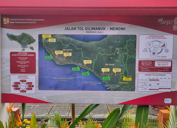 Investasi Pembangunan Jalan Tol Gilimanuk-Mengwi Rp 24,6 Triliun