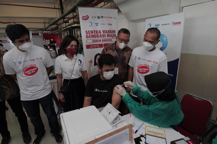 Danone Indonesia dan Indomarco Dukung Program Vaksinasi Booster