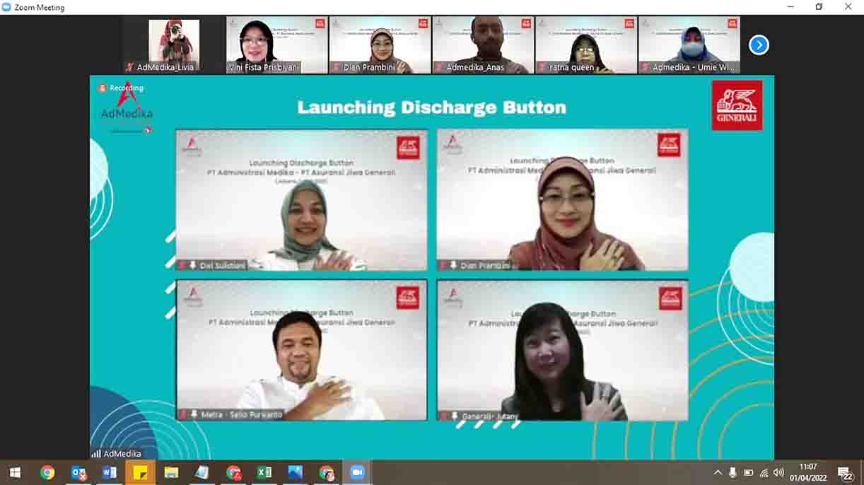 Discharge Button Hadir Lengkapi Solusi Digital Kesehatan AdMedika dan Asuransi Jiwa General