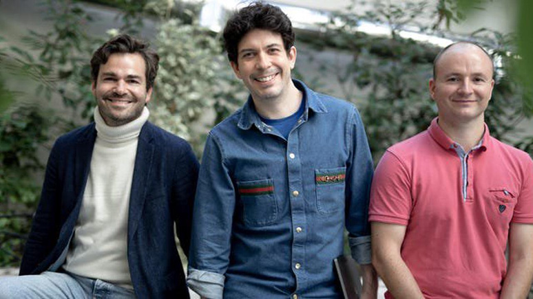 Pendiri 360Learning: Guillaume Alary, Nicolas “Nick” Hernandez dan Sebastien Mignot. (Foto dailyadvent.com).