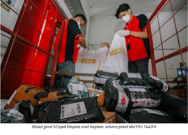 SiCepat Ekspres Catat Lonjakan 46% Pengiriman Paket Lebaran