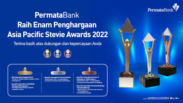 PermataBank Raih Enam Penghargaan Asia-Pacific Stevie Awards 2022