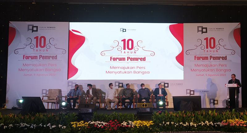 Ulang Tahun Forum Pemred ke-10 Diwarnai Orasi Tokoh Nasional