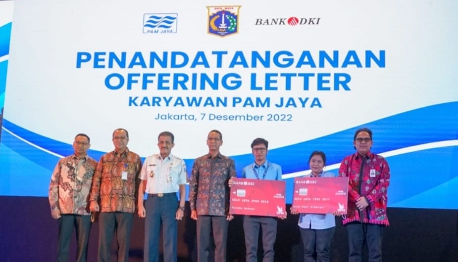Kolaborasi BUMD Jakarta dan Bank DKI Layani Pembayaran Gaji Karyawan PAM Jaya  