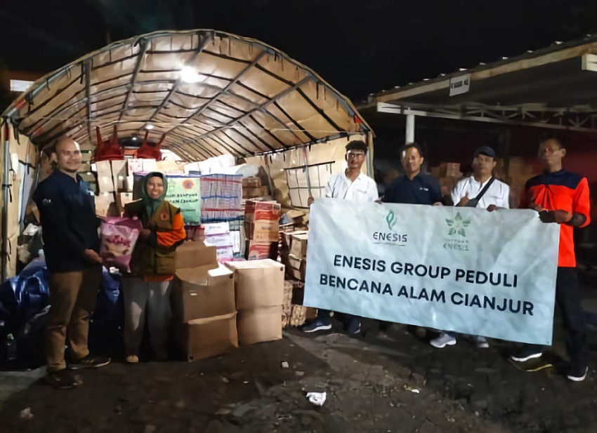 Yayasan Enesis Indonesia Bagikan Bantuan ke Korban Gempa Cianjur