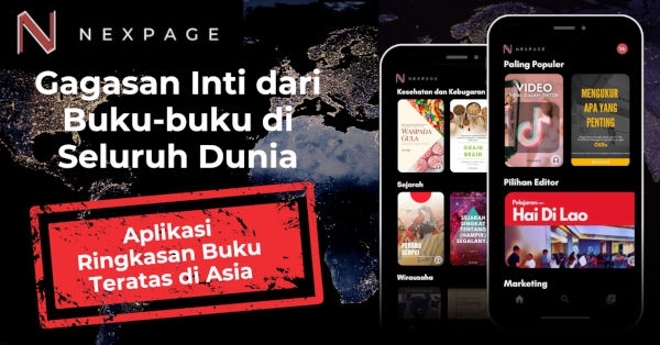 NexPage Luncurkan Aplikasi Seluler Ringkasan Buku dalam Bahasa Indonesia