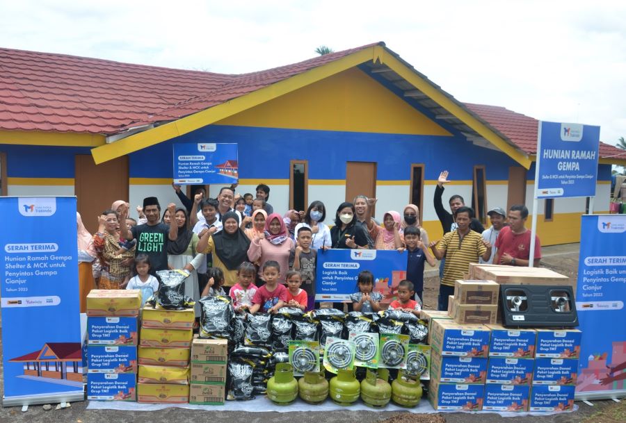 Grup TMT Salurkan Rumah Ramah Gempa Bagi Penyintas Gempa Cianjur