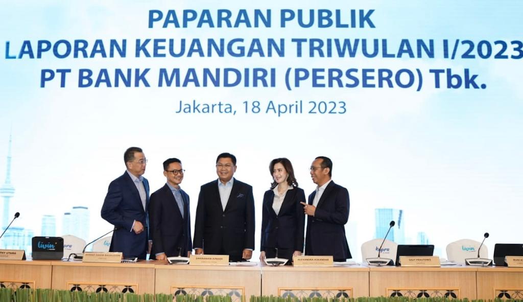 Bank Mandiri Bukukan Laba Bersih Rp12,6 Triliun di Kuartal I/2023