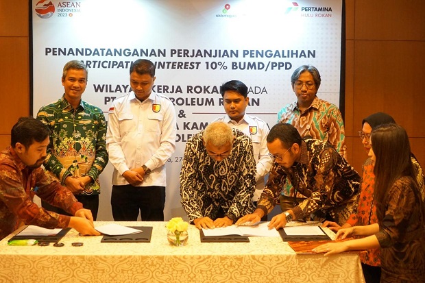 Pertamina Resmi Alihkan PI 10% Blok Rokan untuk Pemprov Riau