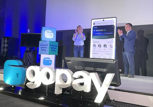 CEO GoTo Patrick Walujo saat peluncuran aplikasi GoPay oleh GoTo. (foto Ubaidillah/SWA)