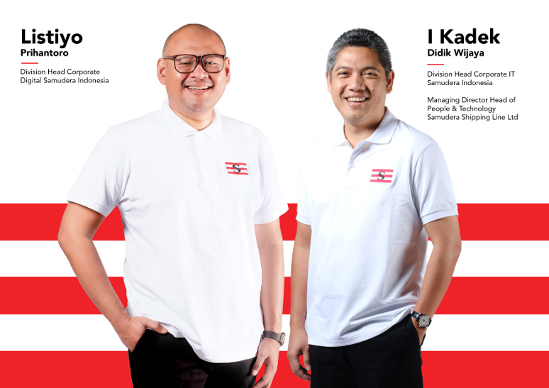 I Kadek Didik Wijaya, Division Head Corporate IT Samudera Indonesia (kanan) & Listiyo Prihantoro, Division Head Corporate Digital Samudera Indonesia (kiri).