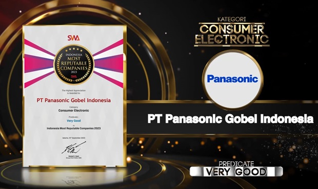Panasonic Raih Penghargaan Most Reputable Companies 2023