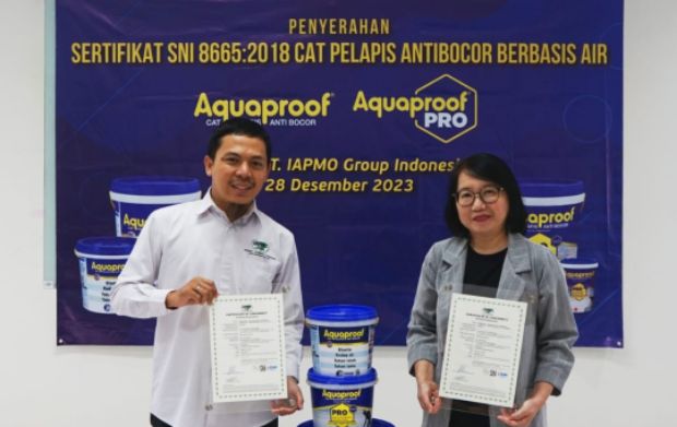Aquaproof dan Aquaproof Pro Raih SNI Pelapis Antibocor Berbasis Air