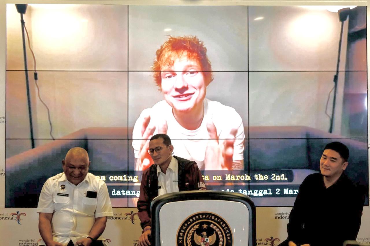 Dampak Ekonomi Konser Ed Sheeran Ditargetkan Capai Rp100 Miliar